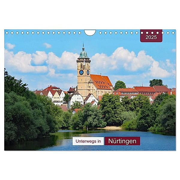Unterwegs in Nürtingen (Wandkalender 2025 DIN A4 quer), CALVENDO Monatskalender, Calvendo, Angelika keller