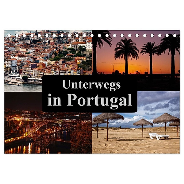 Unterwegs in Portugal (Tischkalender 2024 DIN A5 quer), CALVENDO Monatskalender, Carina Buchspies