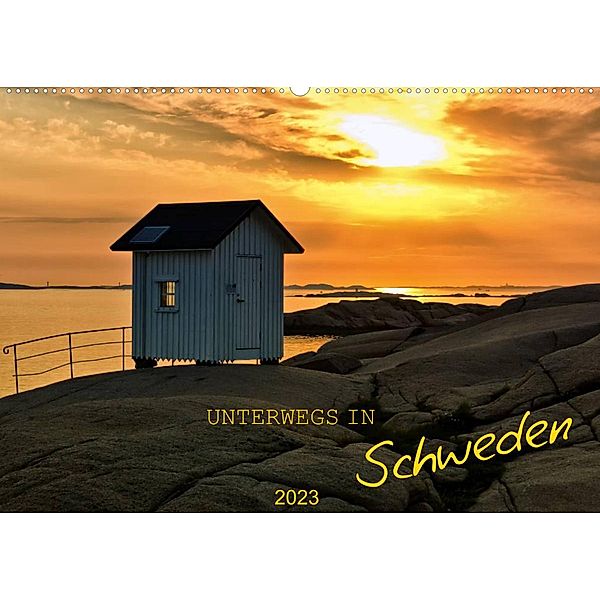 Unterwegs in Schweden (Wandkalender 2023 DIN A2 quer), Manuela Falke