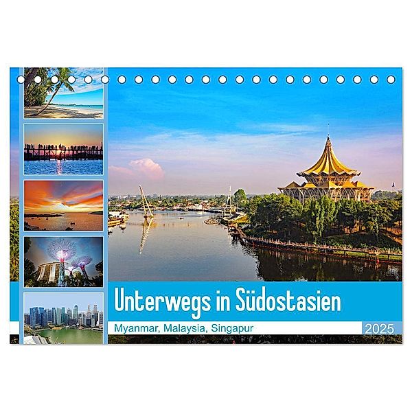 Unterwegs in Südostasien (Tischkalender 2025 DIN A5 quer), CALVENDO Monatskalender, Calvendo, Klaus Eppele
