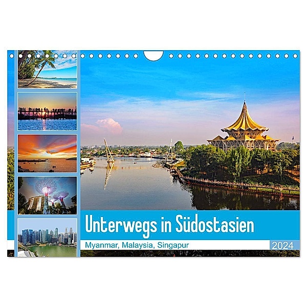 Unterwegs in Südostasien (Wandkalender 2024 DIN A4 quer), CALVENDO Monatskalender, Klaus Eppele