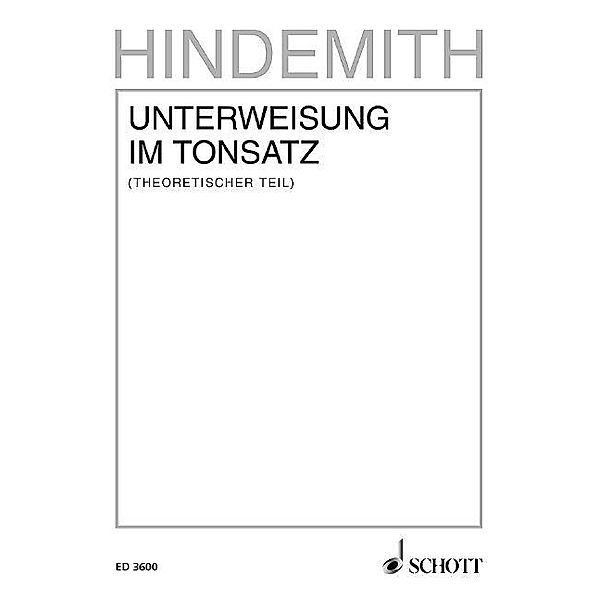 Unterweisung im Tonsatz. Band 1., Paul Hindemith