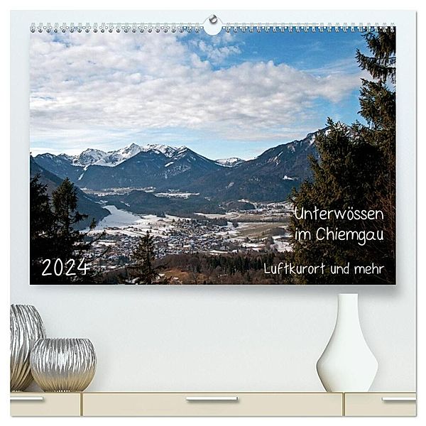 Unterwössen im Chiemgau - Luftkurort und mehr (hochwertiger Premium Wandkalender 2024 DIN A2 quer), Kunstdruck in Hochglanz, Michael Möller