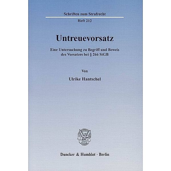 Untreuevorsatz, Ulrike Hantschel