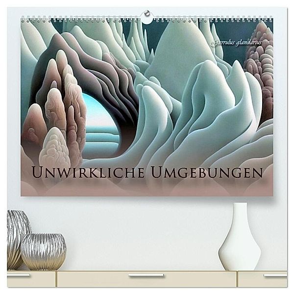 Unwirkliche Umgebungen (hochwertiger Premium Wandkalender 2024 DIN A2 quer), Kunstdruck in Hochglanz, Garrulus glandarius