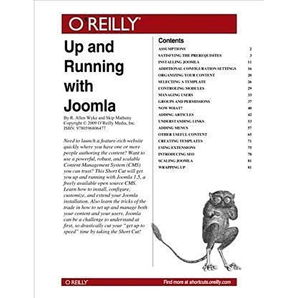 Up and Running with Joomla, R. Allen Wyke