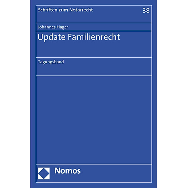 Update Familienrecht, Johannes Hager