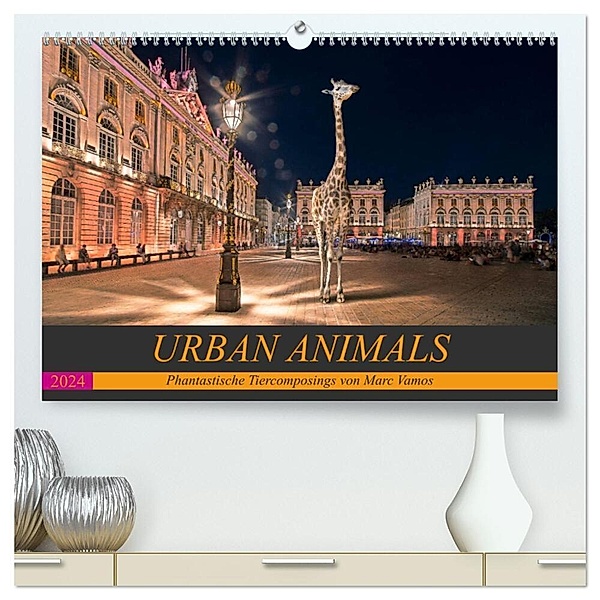 Urban Animals (hochwertiger Premium Wandkalender 2024 DIN A2 quer), Kunstdruck in Hochglanz, Marc Vamos