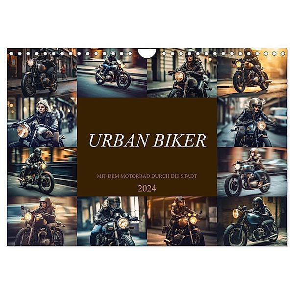 Urban Biker (Wandkalender 2024 DIN A4 quer), CALVENDO Monatskalender, Dirk Meutzner