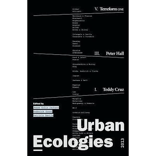 Urban Ecologies 2013