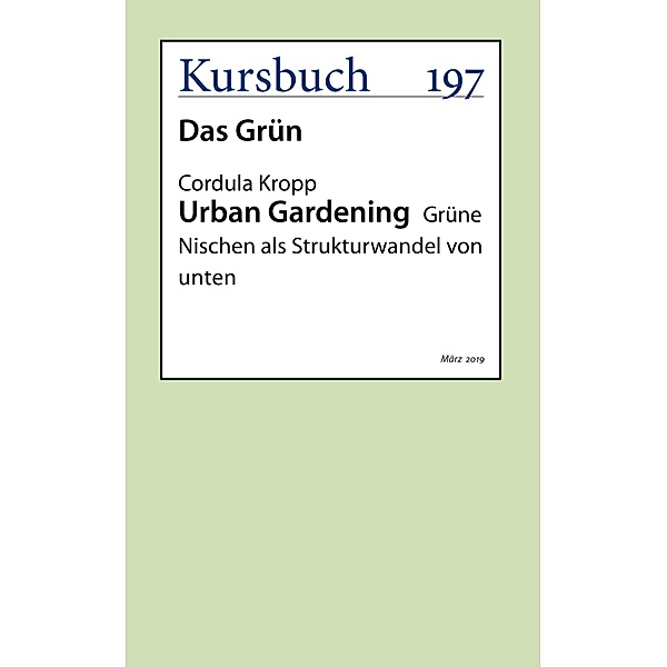 Urban Gardening, Cordula Kropp