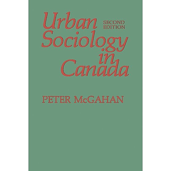 Urban Sociology in Canada, Peter McGahan