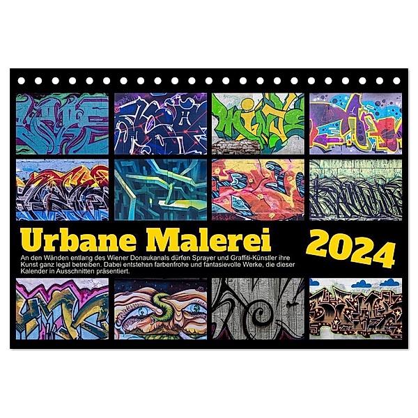 Urbane Malerei (Tischkalender 2024 DIN A5 quer), CALVENDO Monatskalender, Werner Braun
