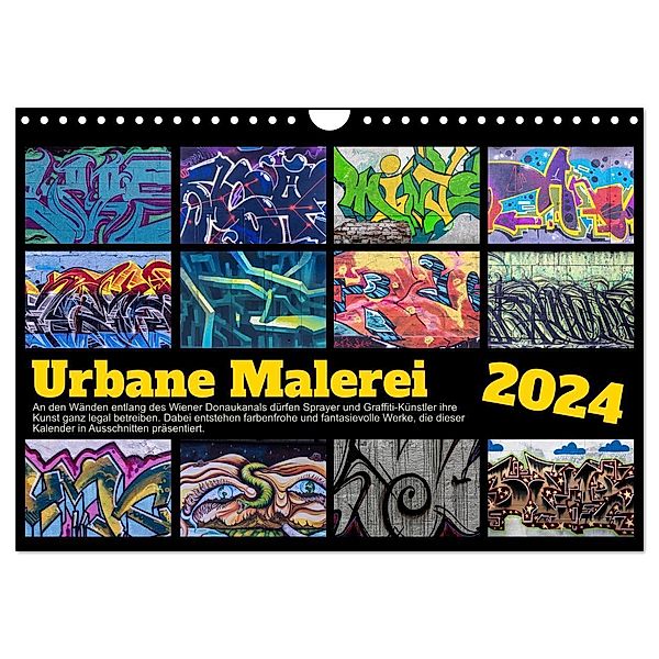 Urbane Malerei (Wandkalender 2024 DIN A4 quer), CALVENDO Monatskalender, Werner Braun