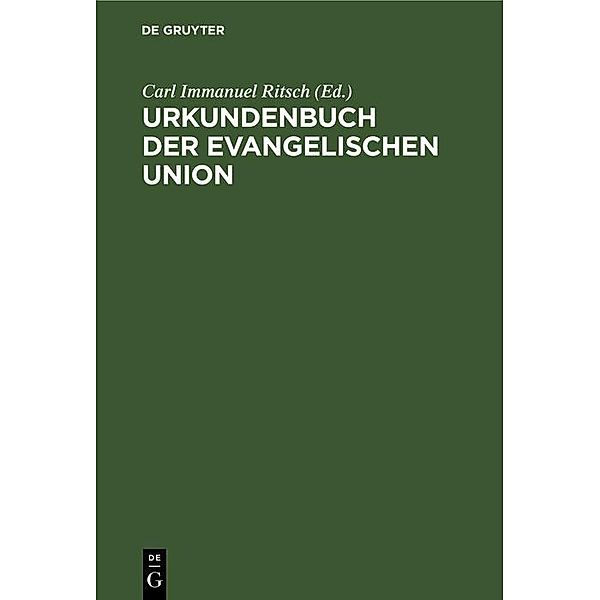 Urkundenbuch der Evangelischen Union