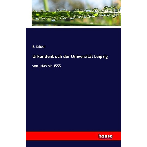Urkundenbuch der Universität Leipzig, B. Stübel