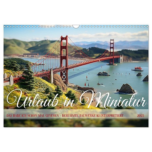 Urlaub in Miniatur (Wandkalender 2025 DIN A3 quer), CALVENDO Monatskalender, Calvendo, Kerstin Waurick