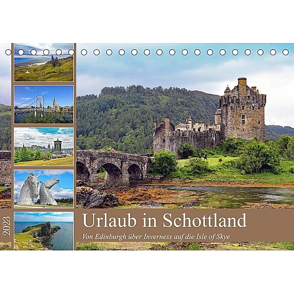 Urlaub in Schottland (Tischkalender 2023 DIN A5 quer), Klaus Eppele