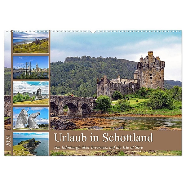 Urlaub in Schottland (Wandkalender 2024 DIN A2 quer), CALVENDO Monatskalender, Klaus Eppele