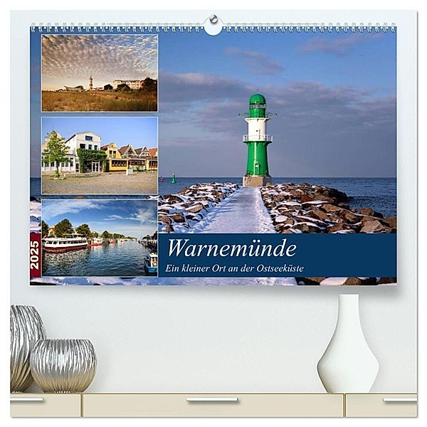 Urlaub in Warnemünde (hochwertiger Premium Wandkalender 2025 DIN A2 quer), Kunstdruck in Hochglanz, Calvendo, Thomas Deter