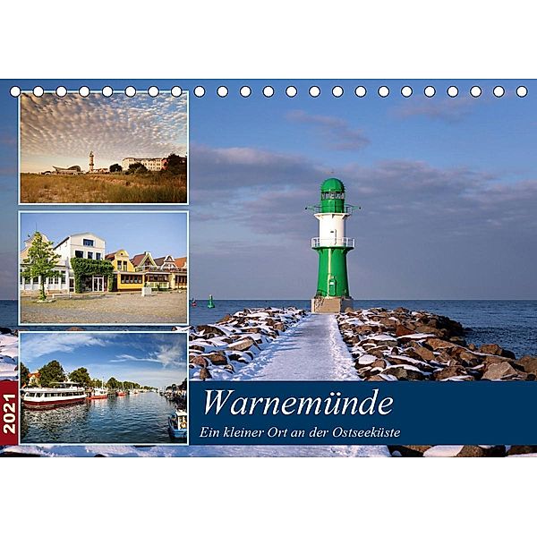 Urlaub in Warnemünde (Tischkalender 2021 DIN A5 quer), Thomas Deter