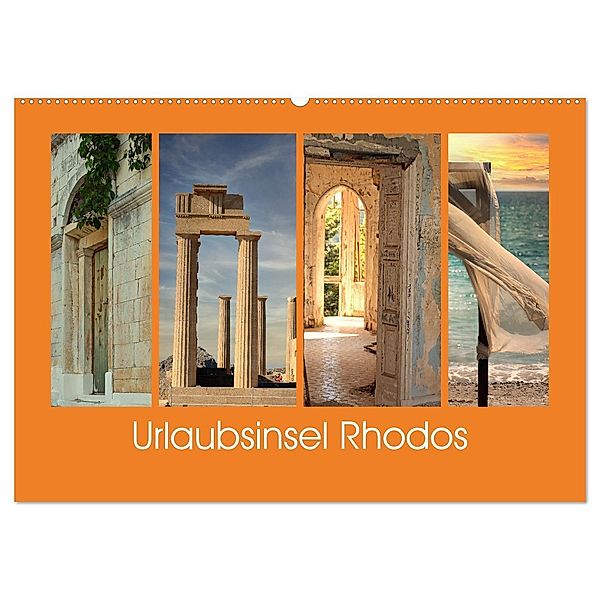 Urlaubsinsel Rhodos (Wandkalender 2025 DIN A2 quer), CALVENDO Monatskalender, Calvendo, Sarnade