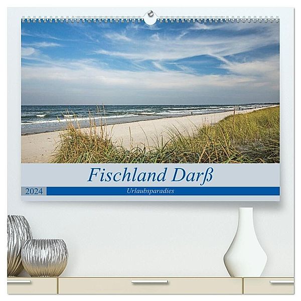Urlaubsparadies Fischland Darss (hochwertiger Premium Wandkalender 2024 DIN A2 quer), Kunstdruck in Hochglanz, Andrea Potratz