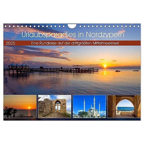 Urlaubsparadies in Nordzypern (Wandkalender 2025 DIN A4 quer), CALVENDO Monatskalender, Calvendo, Christa Kramer