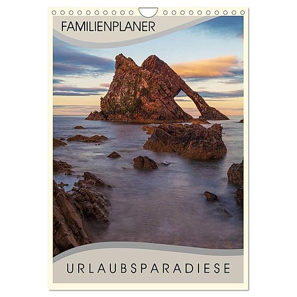 Urlaubsparadiese - Familienplaner (Wandkalender 2024 DIN A4 hoch), CALVENDO Monatskalender, hiacynta jelen