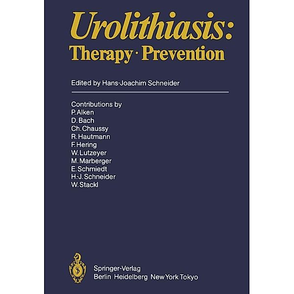 Urolithiasis / Handbook of Urology Bd.17/2