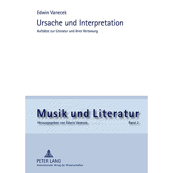 Ursache und Interpretation, Edwin Vanecek