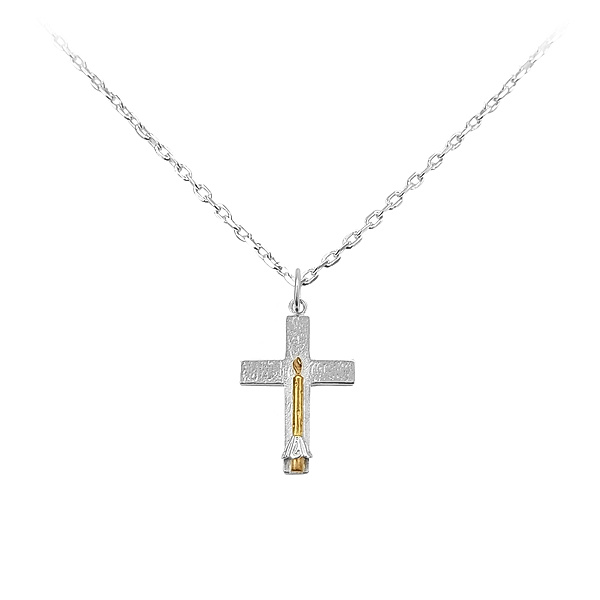 Ursula Christ Anhänger Kreuz „Licht des Lebens“     Silber 925