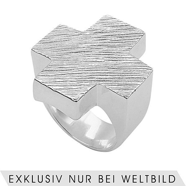 Ursula Christ Ring Kreuz     Silber 925 (Größe: 16 mm)