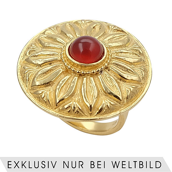 Ursula Christ Ring Silber 925 vergoldet (Größe: 18 mm)