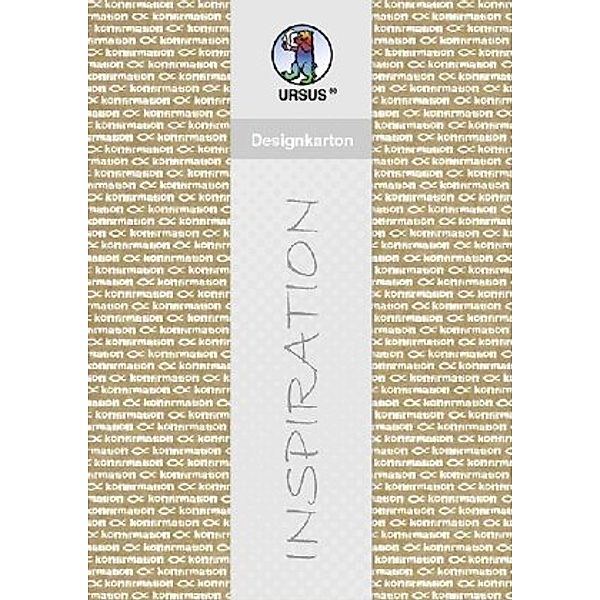 URSUS 5 Bogen Designkarton (Kraftkarton) Young Spirit, braun/weiss