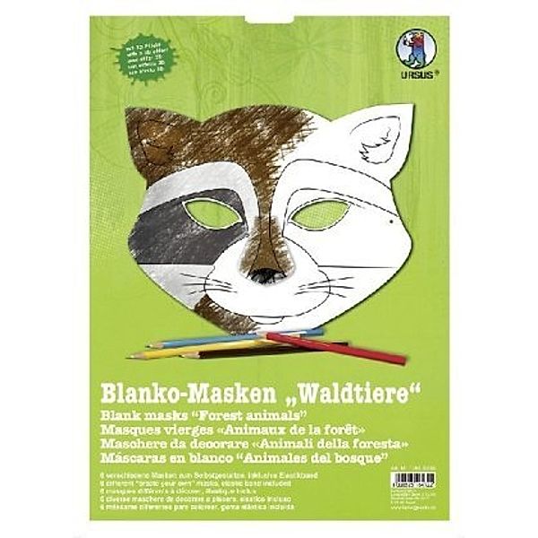 URSUS Blanko-Masken Waldtiere