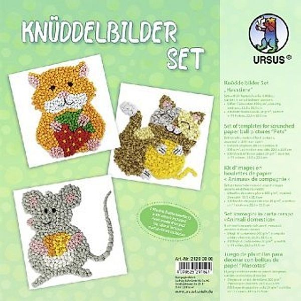 URSUS Knüddelbilder-Set Haustiere