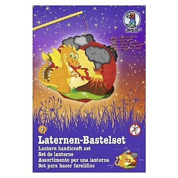 URSUS Laternen-Bastelset Easy Line - Feuerdrache