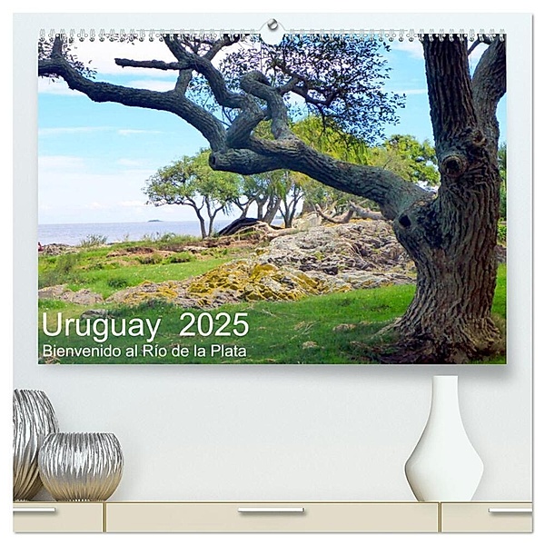 Uruguay - Bienvenido al Río de la Plata (hochwertiger Premium Wandkalender 2025 DIN A2 quer), Kunstdruck in Hochglanz, Calvendo, Günter Ruhm Mannheim