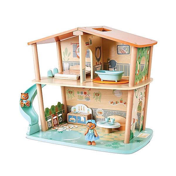 Hape Urwald-Puppenhaus TIGER 44-teilig in bunt