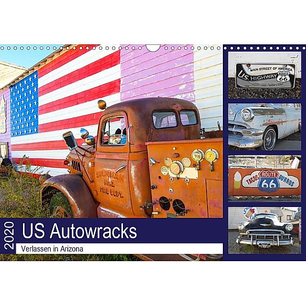 US Autowracks - Verlassen in Arizona (Wandkalender 2020 DIN A3 quer), Michael Schindler