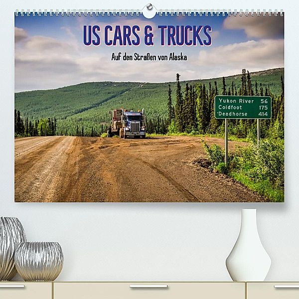 US Cars & Trucks in Alaska / CH-Version (Premium, hochwertiger DIN A2 Wandkalender 2023, Kunstdruck in Hochglanz), Marcel Wenk