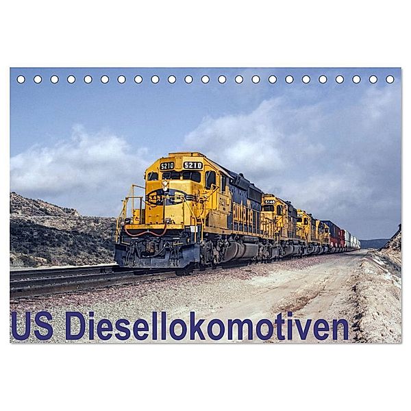 US Diesellokomotiven (Tischkalender 2024 DIN A5 quer), CALVENDO Monatskalender, Michael Schulz-Dostal