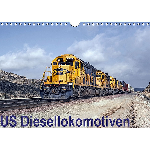 US Diesellokomotiven (Wandkalender 2019 DIN A4 quer), Michael Schulz-Dostal