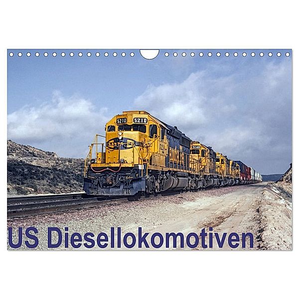 US Diesellokomotiven (Wandkalender 2024 DIN A4 quer), CALVENDO Monatskalender, Michael Schulz-Dostal