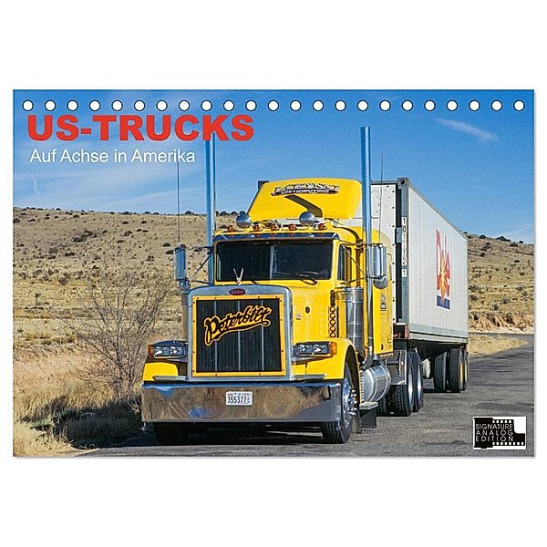 US-Trucks - Auf Achse in Amerika (Tischkalender 2025 DIN A5 quer), CALVENDO Monatskalender, Calvendo, Daniel Meißner