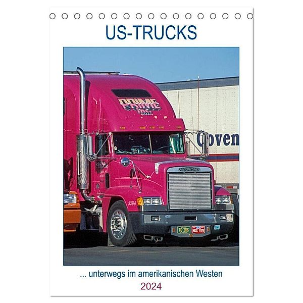 US-Trucks ... unterwegs im amerikanischen Westen - Monatsplaner (Tischkalender 2024 DIN A5 hoch), CALVENDO Monatskalender, Daniel Meißner