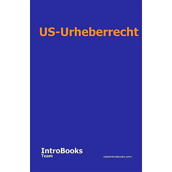 US-Urheberrecht, IntroBooks Team