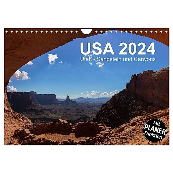 USA 2024 Utah - Sandstein und Canyons (Wandkalender 2024 DIN A4 quer), CALVENDO Monatskalender, Frank Zimmermann