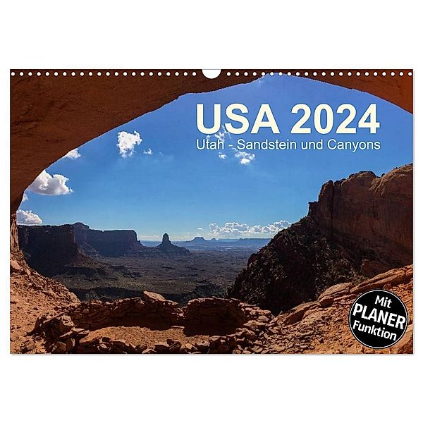 USA 2024 Utah - Sandstein und Canyons (Wandkalender 2024 DIN A3 quer), CALVENDO Monatskalender, Frank Zimmermann
